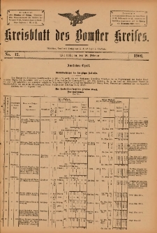 Kreisblatt des Bomster Kreises 1902.02.28 No.17