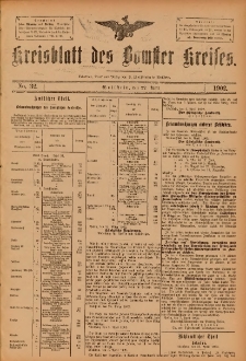 Kreisblatt des Bomster Kreises 1902.04.22 No.32