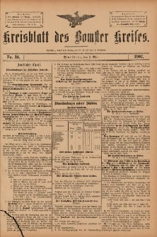 Kreisblatt des Bomster Kreises 1902.05.02 No.34