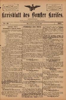 Kreisblatt des Bomster Kreises 1902.05.23 No.39