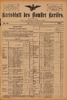 Kreisblatt des Bomster Kreises 1902.07.15 No.54