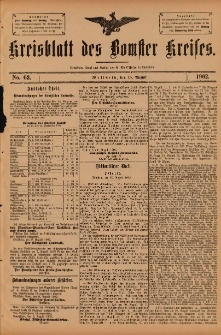 Kreisblatt des Bomster Kreises 1902.08.15 No.63