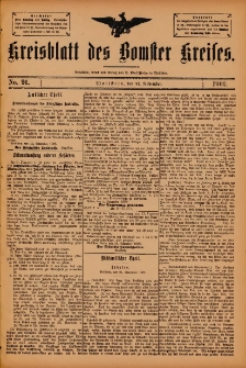 Kreisblatt des Bomster Kreises 1902.11.21 No.91