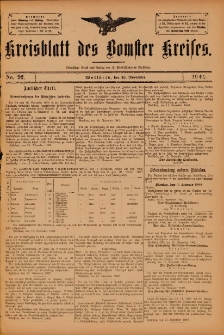 Kreisblatt des Bomster Kreises 1902.11.25 No.92