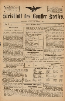 Kreisblatt des Bomster Kreises 1904.01.26 No.7