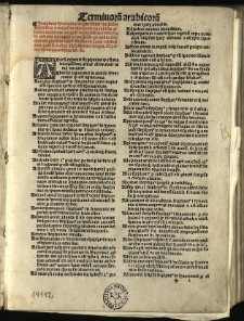 [Haly filius Abbas. Liber totius medicine necessaria continens : quem sapientissimus Haly filius Abbas, discipulus Abimeher Moysi filii Seiar, edidit, regique inscripsit unde et regalis dispositionis nomen assumpsit, et a Stephano, philosophie discipulo, ex arabica lingua in latinam satis ornatam reductus, nec non a domino Michaele de Capella, artium et medicine doctore, secundis sinonimis a multis et diversis autoribus ab eo collectis illustratus summaque cum diligentia impressus 1523]