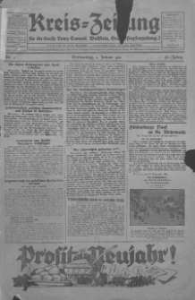Kreis-Zeitung für d. Kreis Nowy-Tomysl: zugl. Nowy-Tomysler Hopfenzeitung 1931.01.01 Jg.56 Nr1
