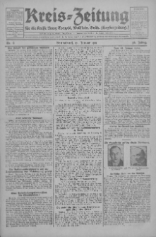 Kreis-Zeitung für d. Kreis Nowy-Tomysl: zugl. Nowy-Tomysler Hopfenzeitung 1931.01.17 Jg.56 Nr8