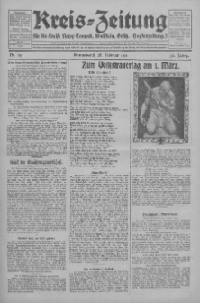 Kreis-Zeitung für d. Kreis Nowy-Tomysl: zugl. Nowy-Tomysler Hopfenzeitung 1931.02.28 Jg.56 Nr25