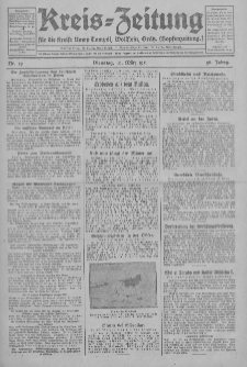 Kreis-Zeitung für d. Kreis Nowy-Tomysl: zugl. Nowy-Tomysler Hopfenzeitung 1931.03.10 Jg.56 Nr29
