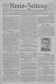 Kreis-Zeitung für d. Kreis Nowy-Tomysl: zugl. Nowy-Tomysler Hopfenzeitung 1931.03.19 Jg.56 Nr33