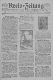 Kreis-Zeitung für d. Kreis Nowy-Tomysl: zugl. Nowy-Tomysler Hopfenzeitung 1931.04.28 Jg.56 Nr50