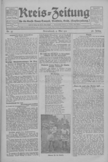 Kreis-Zeitung für d. Kreis Nowy-Tomysl: zugl. Nowy-Tomysler Hopfenzeitung 1931.05.09 Jg.56 Nr55