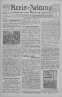 Kreis-Zeitung für d. Kreis Nowy-Tomysl: zugl. Nowy-Tomysler Hopfenzeitung 1931.05.28 Jg.56 Nr63
