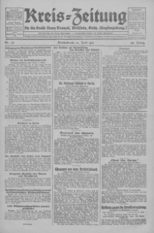 Kreis-Zeitung für d. Kreis Nowy-Tomysl: zugl. Nowy-Tomysler Hopfenzeitung 1931.06.13 Jg.56 Nr70
