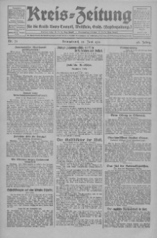 Kreis-Zeitung für d. Kreis Nowy-Tomysl: zugl. Nowy-Tomysler Hopfenzeitung 1931.06.20 Jg.56 Nr73