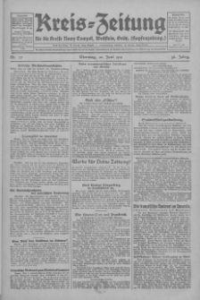 Kreis-Zeitung für d. Kreis Nowy-Tomysl: zugl. Nowy-Tomysler Hopfenzeitung 1931.06.30 Jg.56 Nr77