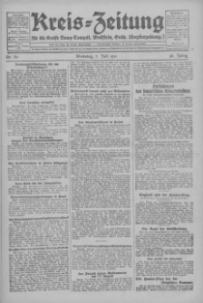 Kreis-Zeitung für d. Kreis Nowy-Tomysl: zugl. Nowy-Tomysler Hopfenzeitung 1931.07.07 Jg.56 Nr80