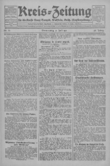 Kreis-Zeitung für d. Kreis Nowy-Tomysl: zugl. Nowy-Tomysler Hopfenzeitung 1931.07.09 Jg.56 Nr81
