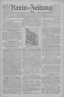 Kreis-Zeitung für d. Kreis Nowy-Tomysl: zugl. Nowy-Tomysler Hopfenzeitung 1931.07.16 Jg.56 Nr84