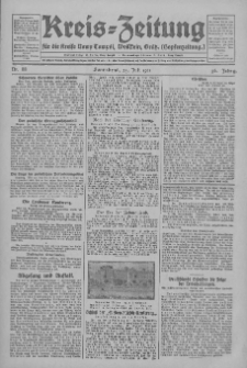 Kreis-Zeitung für d. Kreis Nowy-Tomysl: zugl. Nowy-Tomysler Hopfenzeitung 1931.07.25 Jg.56 Nr88