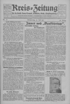 Kreis-Zeitung für d. Kreis Nowy-Tomysl: zugl. Nowy-Tomysler Hopfenzeitung 1931.07.30 Jg.56 Nr90