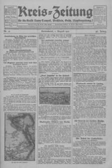 Beilage zur der Kreis-Zeitung für d. Kreis Nowy-Tomysl 1931.08.01 Jg.56 Nr91