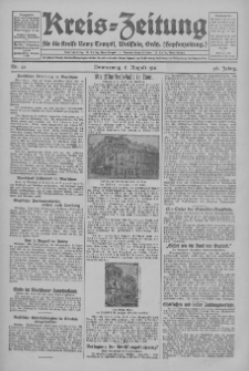 Kreis-Zeitung für d. Kreis Nowy-Tomysl: zugl. Nowy-Tomysler Hopfenzeitung 1931.08.06 Jg.56 Nr93
