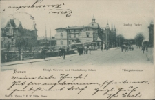 Posen. Königl. Gewerbe- und Haushaltungsschule. Thiergartenstrasse. Zoolog. Garten.