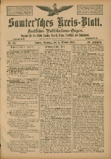 Samtersches Kreis-Blatt = Dziennik Powiatu Szamotulskiego 1903.10.06 Jg.49 Nr118