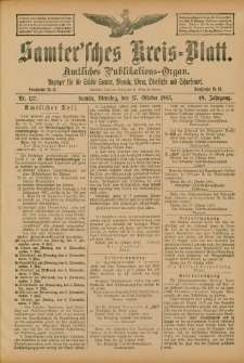 Samtersches Kreis-Blatt = Dziennik Powiatu Szamotulskiego 1903.10.27 Jg.49 Nr127
