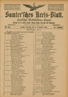 Samtersches Kreis-Blatt = Dziennik Powiatu Szamotulskiego 1903.11.17 Jg.49 Nr136