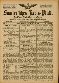 Samtersches Kreis-Blatt = Dziennik Powiatu Szamotulskiego 1904.02.20 Jg.50 Nr21