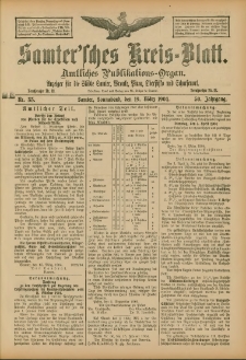 Samtersches Kreis-Blatt = Dziennik Powiatu Szamotulskiego 1904.03.19 Jg.50 Nr33