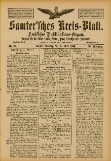 Samtersches Kreis-Blatt = Dziennik Powiatu Szamotulskiego 1904.04.26 Jg.50 Nr48
