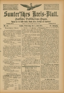 Samtersches Kreis-Blatt = Dziennik Powiatu Szamotulskiego 1904.05.05 Jg.50 Nr52