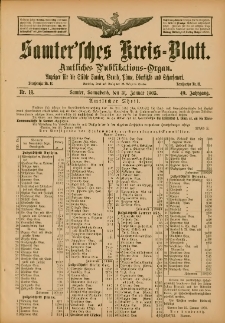 Samtersches Kreis-Blatt = Dziennik Powiatu Szamotulskiego 1903.01.31 Jg.49 Nr14