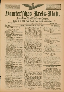 Samtersches Kreis-Blatt = Dziennik Powiatu Szamotulskiego 1903.04.11 Jg.49 Nr44