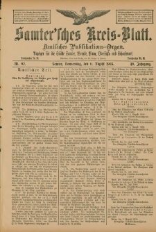 Samtersches Kreis-Blatt = Dziennik Powiatu Szamotulskiego 1903.08.06 Jg.49 Nr92
