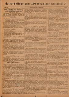 Extra= Beilage zum Wondrowitzer Kreisblatt 1900.12.22 Jg.49 Nr 51