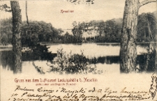 Gruss aus dem Luftkurort Ludwigsh&ouml;he b.Moschin (sch&ouml;nster Ausflugsort Posens). Kesselsee.