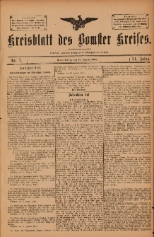Kreisblatt des Bomster Kreises 1905.01.24 Nr7