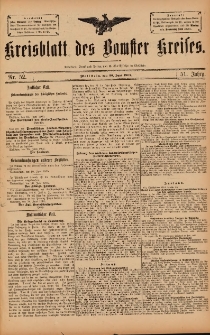 Kreisblatt des Bomster Kreises 1905.06.30 Nr52