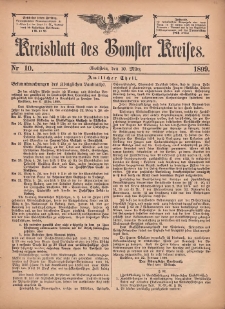Kreisblatt des Bomster Kreises 1899.03.10 No.10