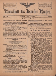 Kreisblatt des Bomster Kreises 1899.12.22 No.51