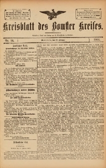 Kreisblatt des Bomster Kreises 1904.02.19 No.14