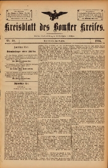Kreisblatt des Bomster Kreises 1904.05.13 No.38
