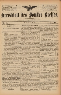 Kreisblatt des Bomster Kreises 1904.05.29 No.42