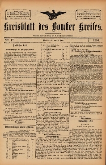 Kreisblatt des Bomster Kreises 1904.06.14 No.47