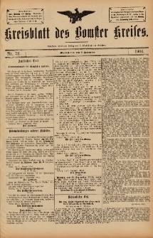 Kreisblatt des Bomster Kreises 1904.09.09 No.72